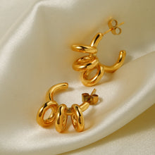 Carregar imagem no visualizador da galeria, Stainless Steel C-Hoop Earrings
