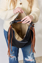 Load image into Gallery viewer, SHOMICO Fringe Detail Contrast Handbag
