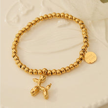 Carregar imagem no visualizador da galeria, 18K Gold-Plated Titanium Steel Puppy Shape Charm Bracelet
