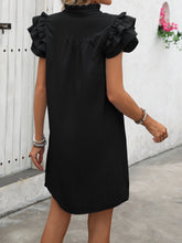 Carregar imagem no visualizador da galeria, Ruffled Notched Cap Sleeve Mini Dress
