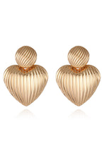 Load image into Gallery viewer, Zinc Alloy Ribbed Earrings
