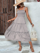 Carregar imagem no visualizador da galeria, Tiered Smocked Wide Strap Cami Dress
