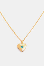 Carregar imagem no visualizador da galeria, Zircon Heart Shape 14K Gold-Plated Pendant Necklace
