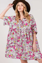 Carregar imagem no visualizador da galeria, SAGE + FIG Floral Button Down Mini Shirt Dress
