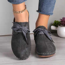 Carregar imagem no visualizador da galeria, Lace-Up Round Toe Wedge Sandals
