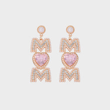 Load image into Gallery viewer, MOM Pearl Rhinestone Alloy Earrings
