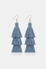 Load image into Gallery viewer, Triple-Layer Tassel Dangle Earrings
