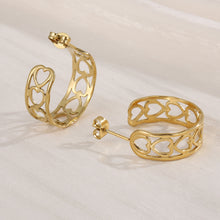 Carregar imagem no visualizador da galeria, Stainless Steel C-Hoop Earrings
