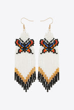 Load image into Gallery viewer, Butterfly Beaded Dangle Earrings
