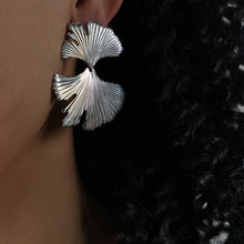 Load image into Gallery viewer, Ginkgo Biloba Design Stud Earrings
