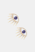 Carregar imagem no visualizador da galeria, Evil Eye Rhinestone Dangle Earrings
