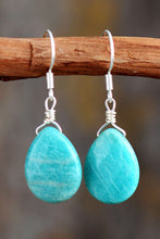 Carregar imagem no visualizador da galeria, Handmade Natural Stone Teardrop Earrings
