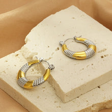 Carregar imagem no visualizador da galeria, Titanium Steel Hoop Earrings
