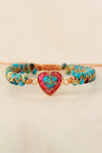 Carregar imagem no visualizador da galeria, Handmade Heart Shape Natural Stone Bracelet
