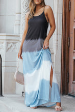 Carregar imagem no visualizador da galeria, Slit Color Block Scoop Neck Maxi Cami Dress
