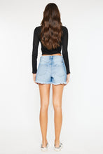 Carregar imagem no visualizador da galeria, Kancan High Waist Frayed Denim Shorts
