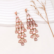 Carregar imagem no visualizador da galeria, Alloy &amp; Rhinestone Teardrop Earrings
