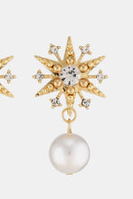 Load image into Gallery viewer, Synthetic Pearl Star Shape Alloy Earrings
