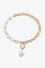 Load image into Gallery viewer, Freshwater Pearl Pendant Chunky Chain Necklace
