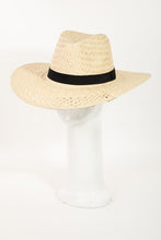 Carregar imagem no visualizador da galeria, Fame Basket Weave Straw Sun Hat
