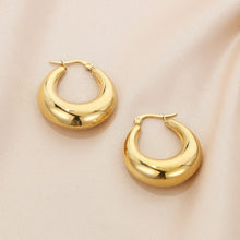 Carregar imagem no visualizador da galeria, Stainless Steel Hinged Hoop Earrings
