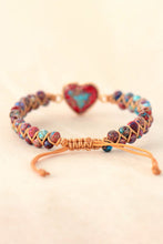 Carregar imagem no visualizador da galeria, Handmade Heart Shape Natural Stone Bracelet
