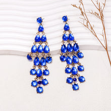 Carregar imagem no visualizador da galeria, Alloy &amp; Rhinestone Teardrop Earrings
