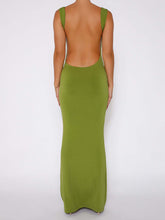 Carregar imagem no visualizador da galeria, Backless Wide Strap Maxi Dress
