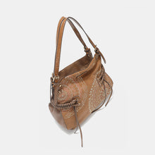 Load image into Gallery viewer, Nicole Lee USA Side Braided Tassel Inlaid Rhinestone Embroidery Hobo Bag
