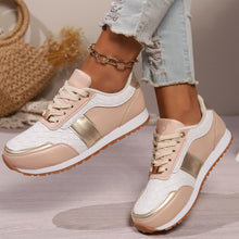 Carregar imagem no visualizador da galeria, Lace-Up PU Leather Sneakers
