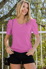 Load image into Gallery viewer, Puff Sleeve V-Neck Tee
