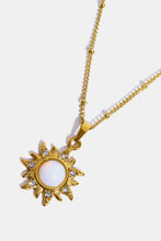 Carregar imagem no visualizador da galeria, Opal Sun Pendant Stainless Steel Necklace
