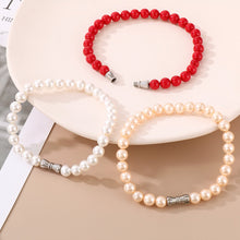 Carregar imagem no visualizador da galeria, Stainless Steel Shell Pearl Bead Bracelet
