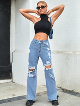 Carregar imagem no visualizador da galeria, Distressed Slit Jeans
