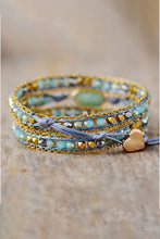 Carregar imagem no visualizador da galeria, Handmade Teardrop Shape Triple Layer Beaded Bracelet
