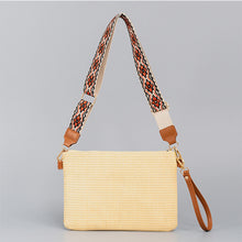 Carregar imagem no visualizador da galeria, Geometric Straw Weave Crossbody Bag
