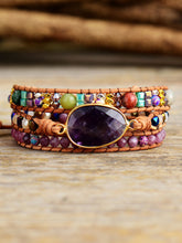 Carregar imagem no visualizador da galeria, Triple-Layer Amethyst Bracelet
