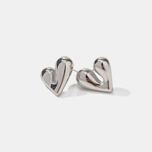 Carregar imagem no visualizador da galeria, Heart Shape Stainless Steel Stud Earrings
