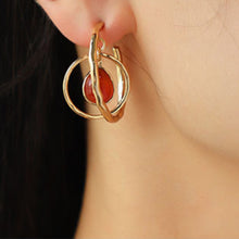 Carregar imagem no visualizador da galeria, Geometric Teardrop Shape Alloy Earrings
