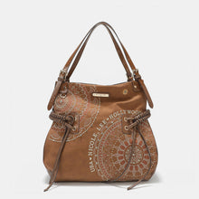 Carregar imagem no visualizador da galeria, Nicole Lee USA Side Braided Tassel Inlaid Rhinestone Embroidery Hobo Bag
