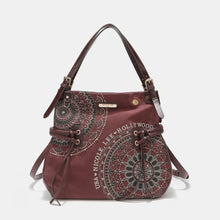 Carregar imagem no visualizador da galeria, Nicole Lee USA Side Braided Tassel Inlaid Rhinestone Embroidery Hobo Bag
