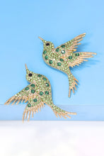 Carregar imagem no visualizador da galeria, Bird Shape Zinc Alloy Frame Glass Stone Dangle Earrings
