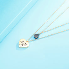 Carregar imagem no visualizador da galeria, Stainless Steel Double-Layered Heart Pendant Necklace
