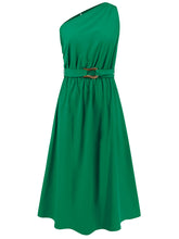 Carregar imagem no visualizador da galeria, Single Shoulder Midi Dress
