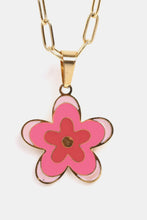 Load image into Gallery viewer, Flower Pendant Stainless Steel Necklace
