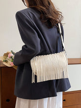 Carregar imagem no visualizador da galeria, PU Leather Fringe Studded Crossbody Bag
