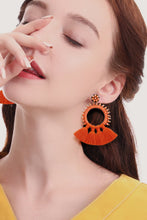 Load image into Gallery viewer, Bead Detail Tassel Dangle Earrings
