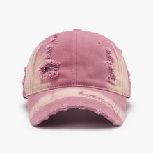 Load image into Gallery viewer, Distressed Adjustable Cotton Baseball Cap
