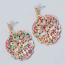 Carregar imagem no visualizador da galeria, Skull Rhinestone Alloy Earrings
