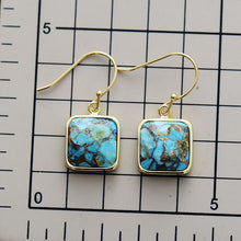 Carregar imagem no visualizador da galeria, Square Copper Drop Earrings
